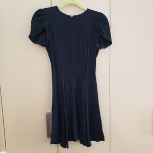 Reformation Black Short Sleeve Dress